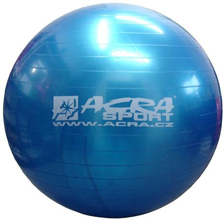 ACRA Míč overball 650mm modrý fitness gymball rehabilitační do 130kg