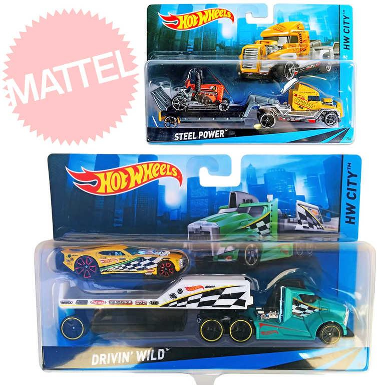 MATTEL HOT WHEELS Tahač s autem 6druhů