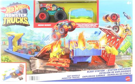 Hot Wheels Monster trucks výbušná stanice HFB12