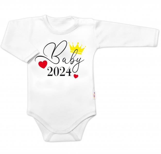 Body dlouhý rukáv Baby 2024, - bílé - 56 (1-2m)