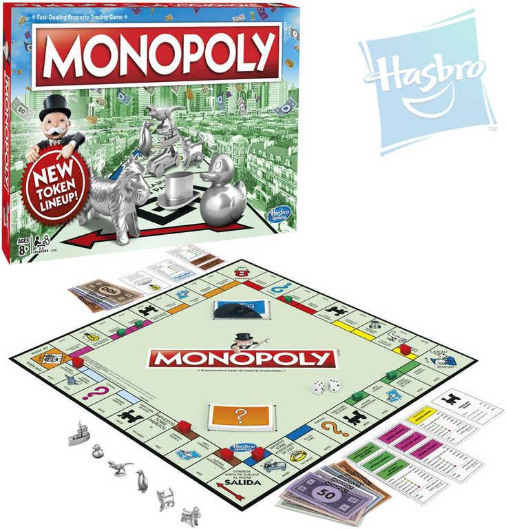 HASBRO Hra MONOPOLY Nové figurky CZ Čeština 