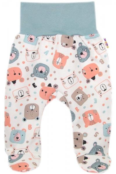 Polodupačky, bavlna Space Bear, - pastel mint, vel. 74 - 74 (6-9m) - mint - 56 (1-2m)