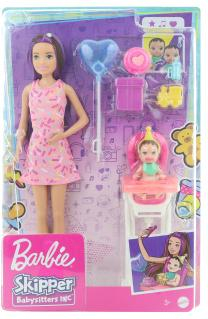 Barbie Chůva herní set - narozeniny GRP40