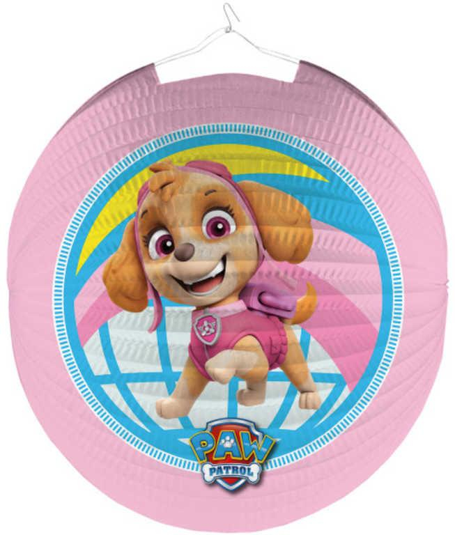 Lampion kulatý Tlapková Patrola (Paw Patrol) 25cm na svíčku karton