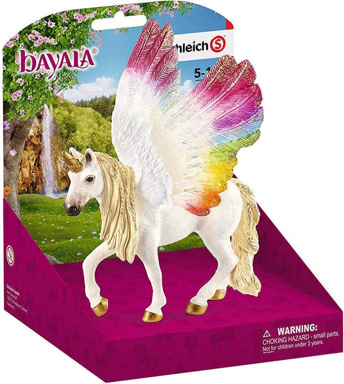 SCHLEICH Koník okřídlený duhový jednorožec figurka ručně malovaná