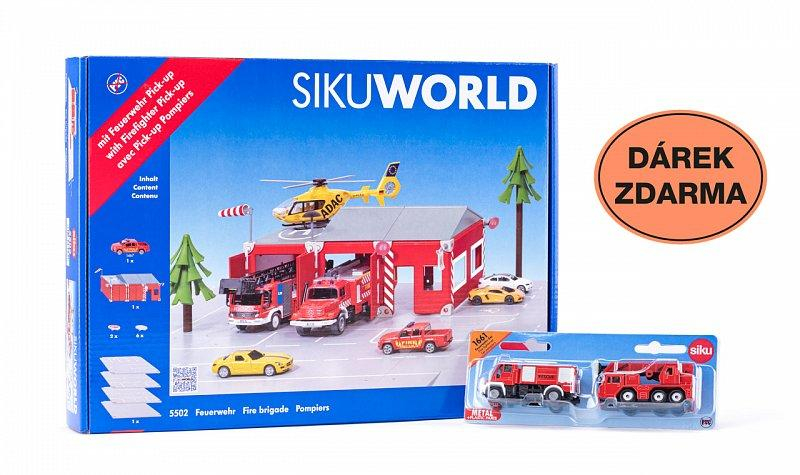 SIKU World - Požární stanice + dárek