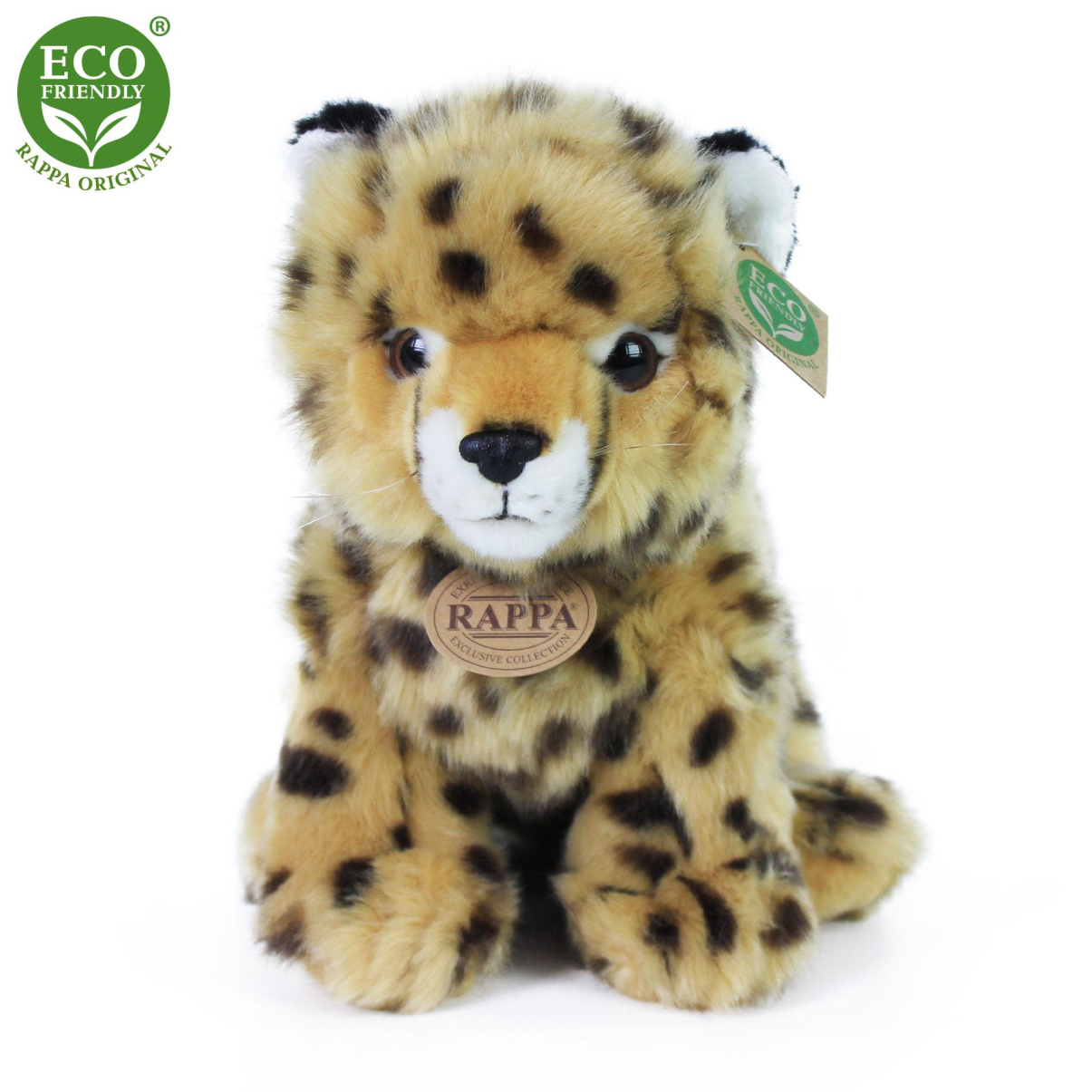 Plyšový gepard sedící 25 cm ECO-FRIENDLY