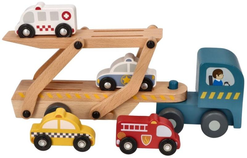 Přepravní transportér se 4 autíčky Adam Toys