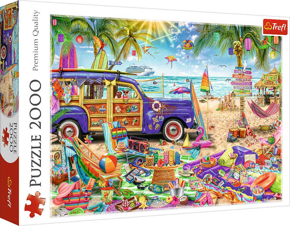 TREFL PUZZLE Tropická dovolená 96x68cm 2000 dílků skládačka v krabici