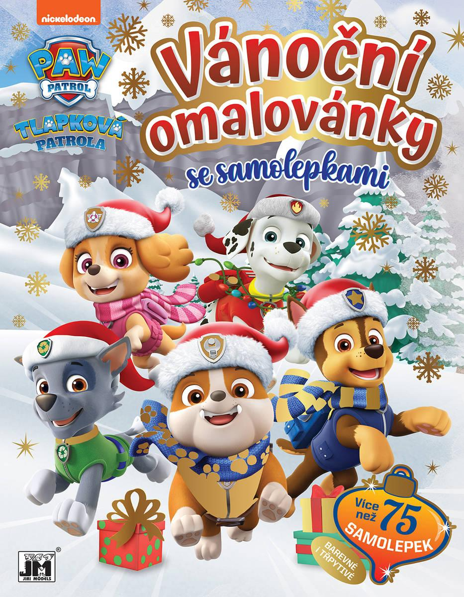 JIRI MODELS Vánoční omalovánky Tlapková Patrola (Paw Patrol) se samolepkami