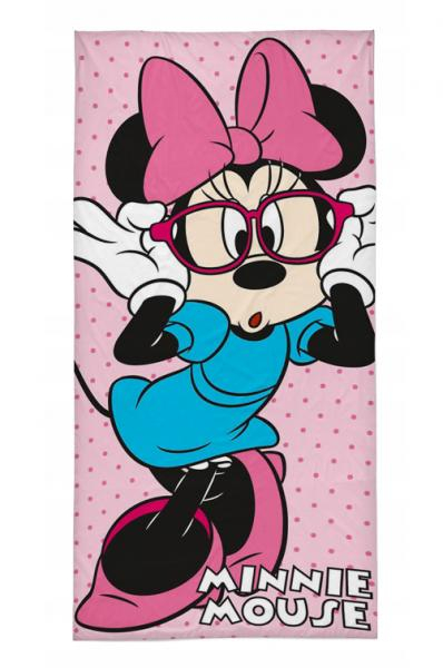 Dětská froté osuška 70x140cm Minnie Mouse, Carbotex, růžová