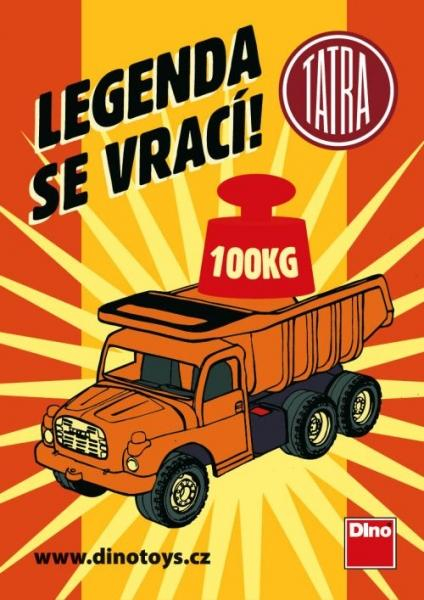 Auto Tatra 148 modro-červená plastová