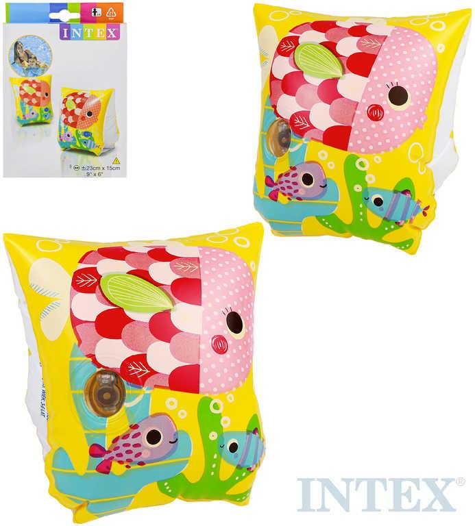 INTEX Nafukovací rukávky do vody Rybičky 23x15cm plavací křidélka 58652