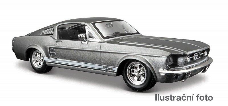 Maisto - 1967 Ford Mustang GT, metal šedá, 1:24