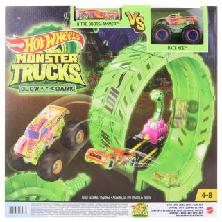 HW Monster trucks Svítící ve tmě výzva epické smyčky HBN02