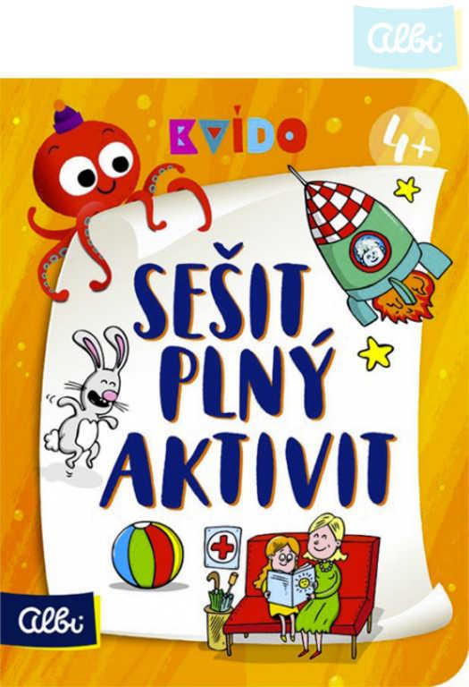 ALBI Sešit plný aktivit 4+ Kvído interaktivní úkoly pro děti