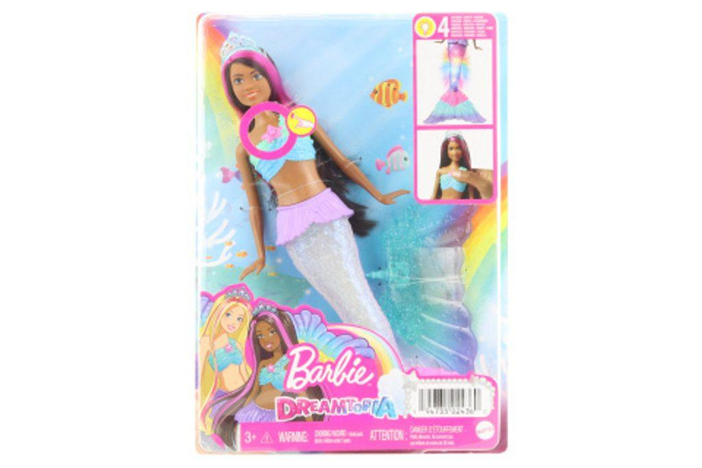 Barbie Blikající mořská panna brunetka