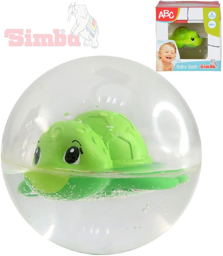 SIMBA Baby želvička plavající v kouli 8cm pro miminko