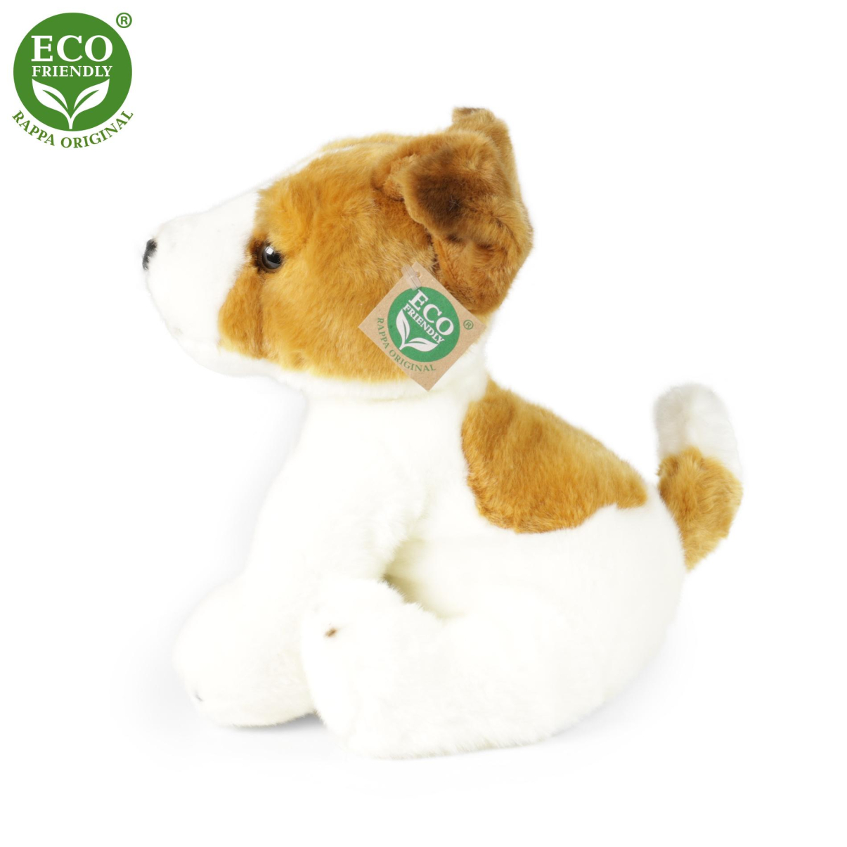 Plyšový pes jack russell teriér sedící 30 cm ECO-FRIENDLY