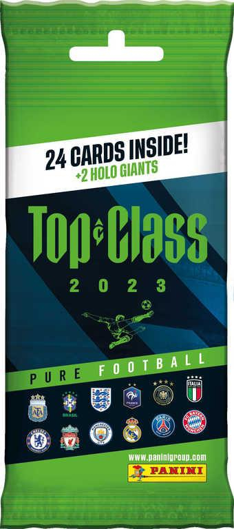 PANINI TOP CLASS 2023 Sběratelské karty Pure Football 3x booster