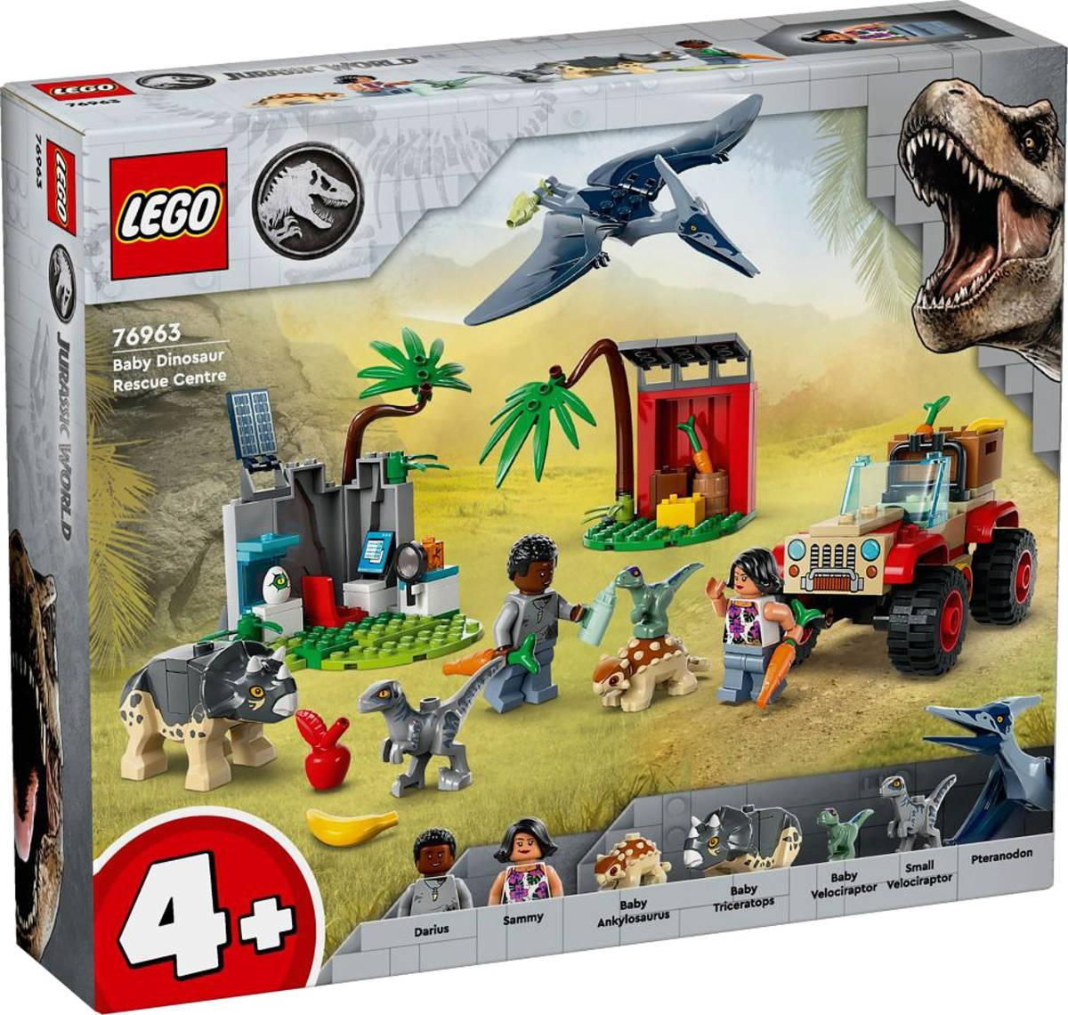 LEGO JURASSIC WORLD Záchranářské středisko 76963 STAVEBNICE