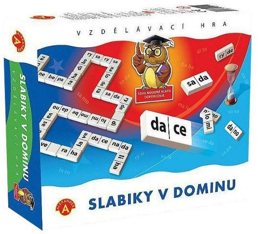 ALEXANDER Hra vzdělávací Slabiky v dominu *SPOLEČENSKÉ HRY*