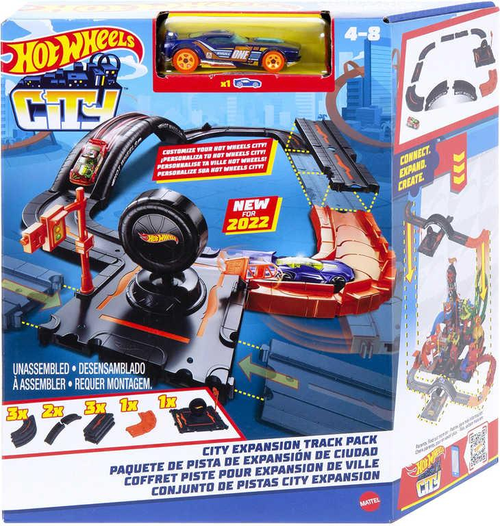 MATTEL HOT WHEELS City rozšiřující balení set dráha s doplňky