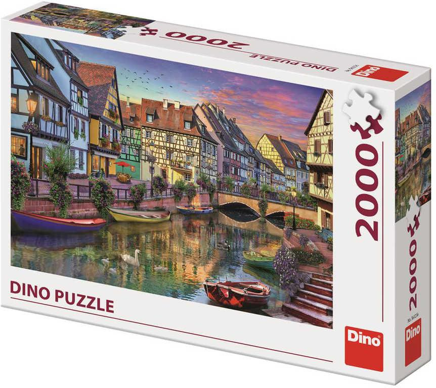 DINO Puzzle 2000 dílků Romantický podvečer obraz 97x69cm skládačka