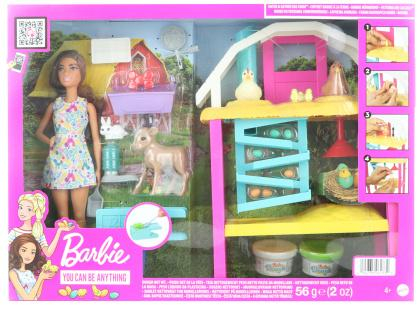 Barbie Slepičí farma s panenkou HGY88