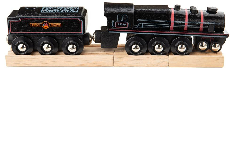 Bigjigs Rail Dřevěná replika lokomotivy Black 5 engine