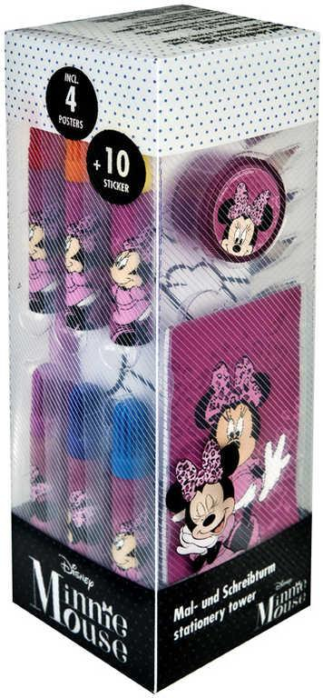 Školní potřeby Disney Minnie Mouse velký set 35ks s omalovánkami