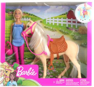 Barbie Panenka s koněm FXH13