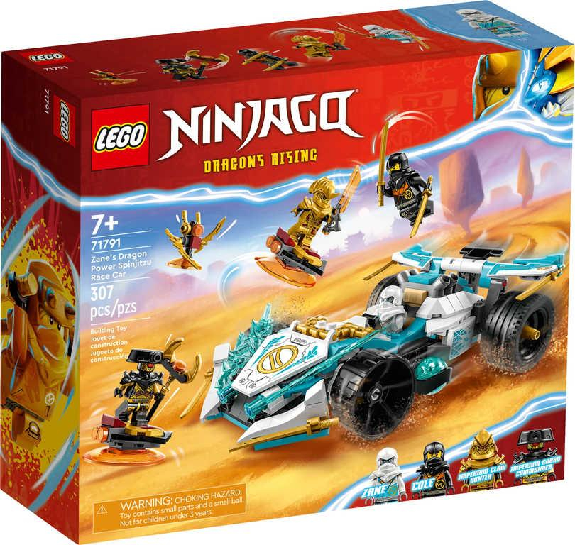 LEGO NINJAGO Zaneovo dračí Spinjitzu závodní auto 71791 STAVEBNICE