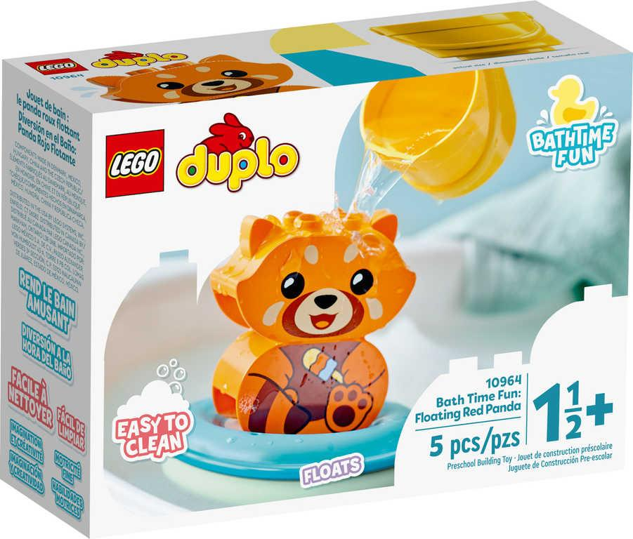 LEGO DUPLO Legrace ve vaně: Plovoucí panda červená 10964 STAVEBNICE