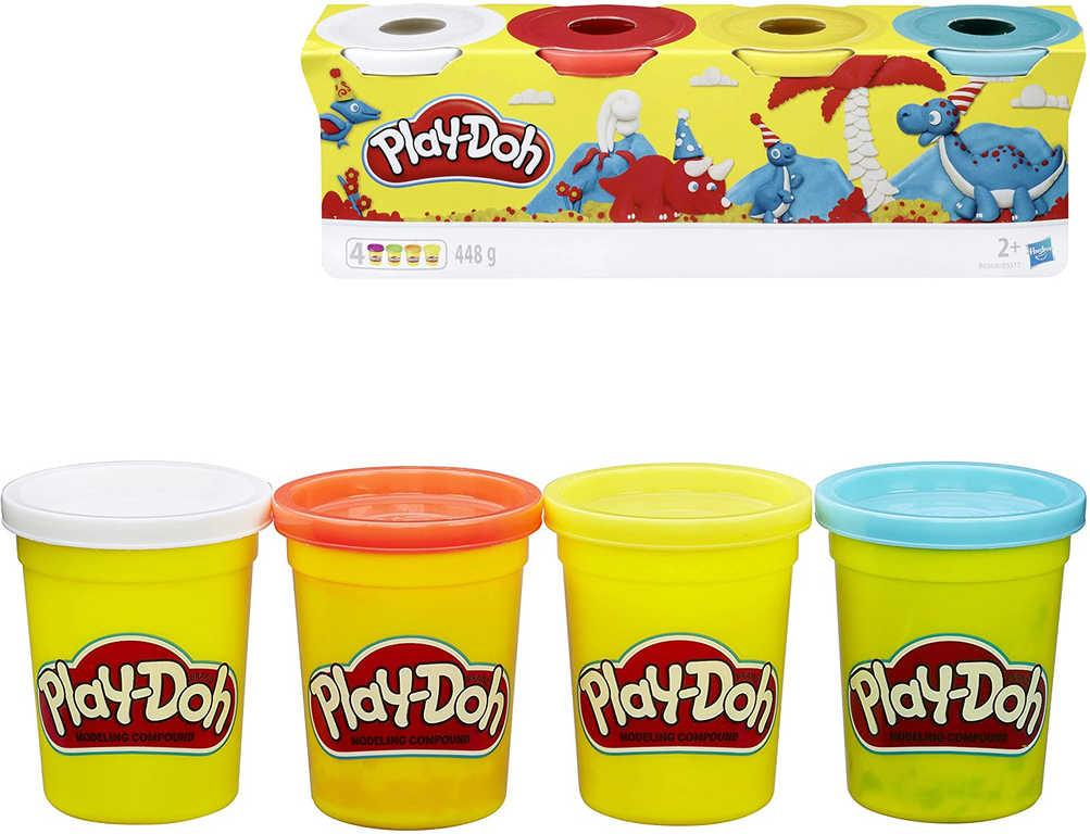 HASBRO PLAY-DOH Modelína sada 4 kelímky 448g dinosauři