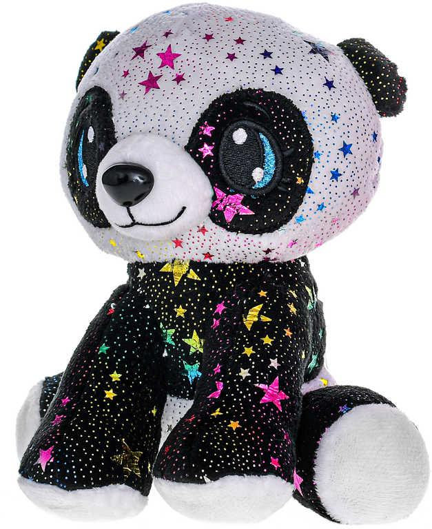 PLYŠ Panda Star Sparkle 16cm duhová třpytivá *PLYŠOVÉ HRAČKY*