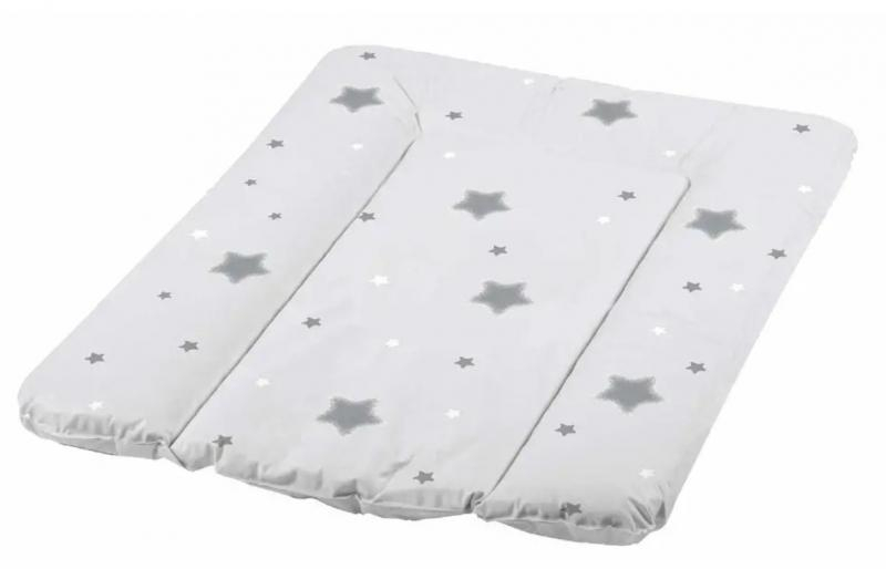 Přebalovací podložka Baby Star, 70x50cm - měkká, bílá, Baby Nellys