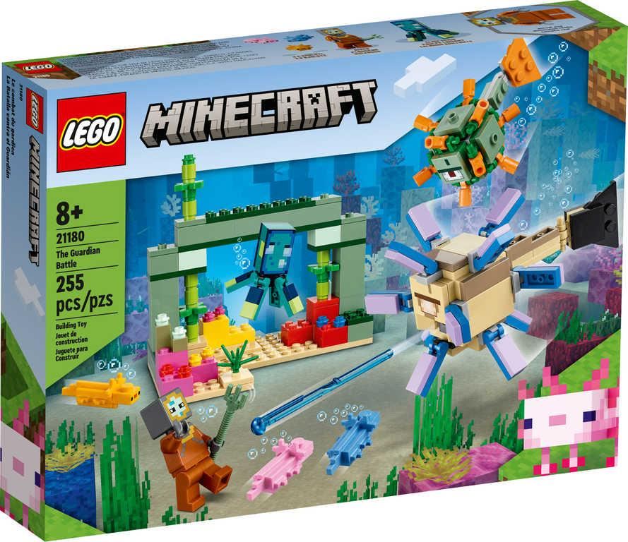 LEGO MINECRAFT Bitva se strážci 21180 STAVEBNICE