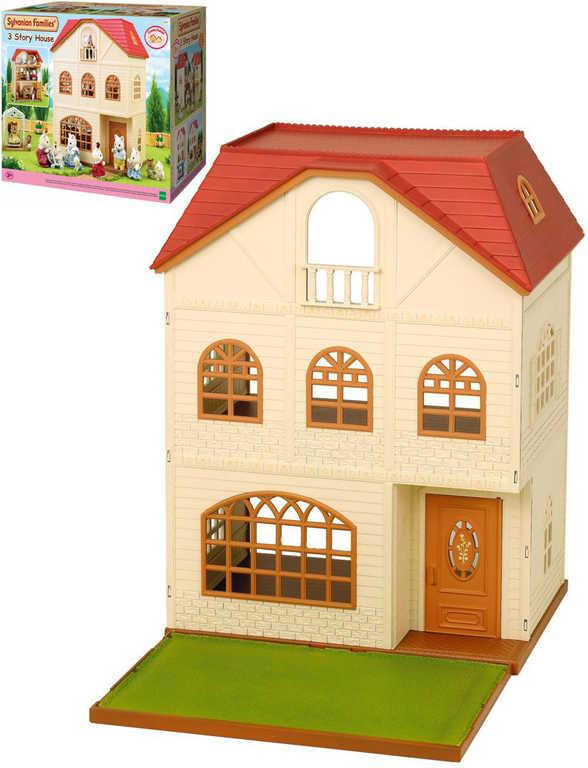 Dům třípatrový doplněk k herním sadám Sylvanian Families v krabici