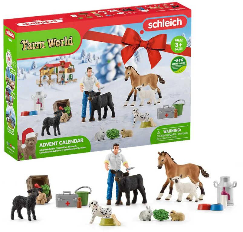 SCHLEICH Adventní kalendář Farm World 24 okének s překvapením