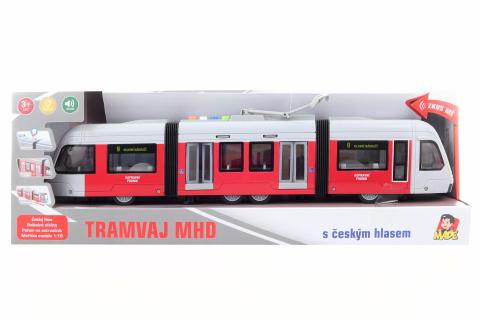 Tramvaj na setrvačník se světlem a hudbou