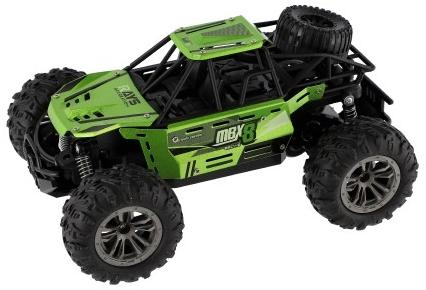 Auto RC buggy terénní zelené 22cm plast 2,4GHz na baterie + dobíjecí pack v krabici 3