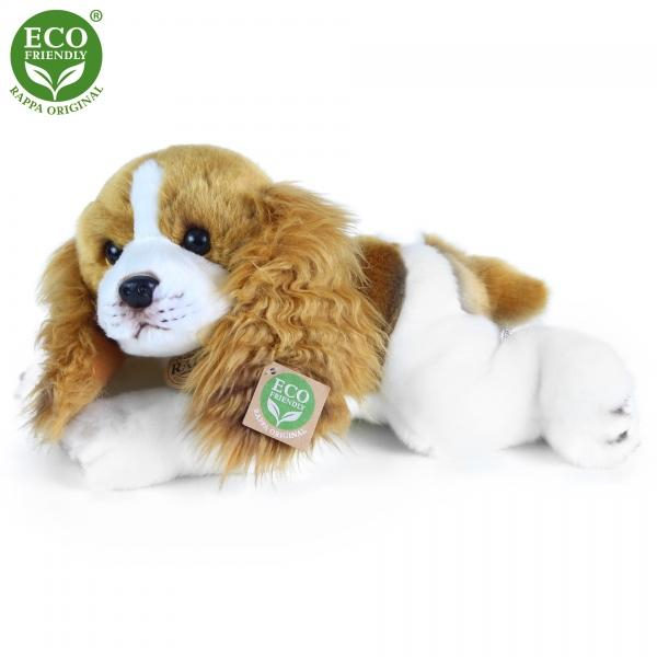 Plyšový pes kavalír king charles španěl ležící 30 cm ECO-FRIENDLY