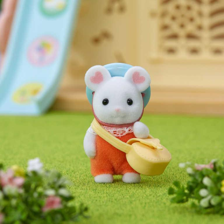 Sylvanian Families baby myška Marshmallow set s doplňky v krabici