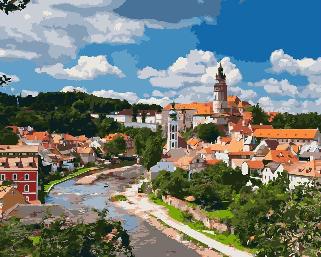 Malování podle čísel - Český Krumlov