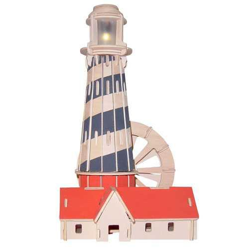 Woodcraft Dřevěné 3D puzzle maják malý