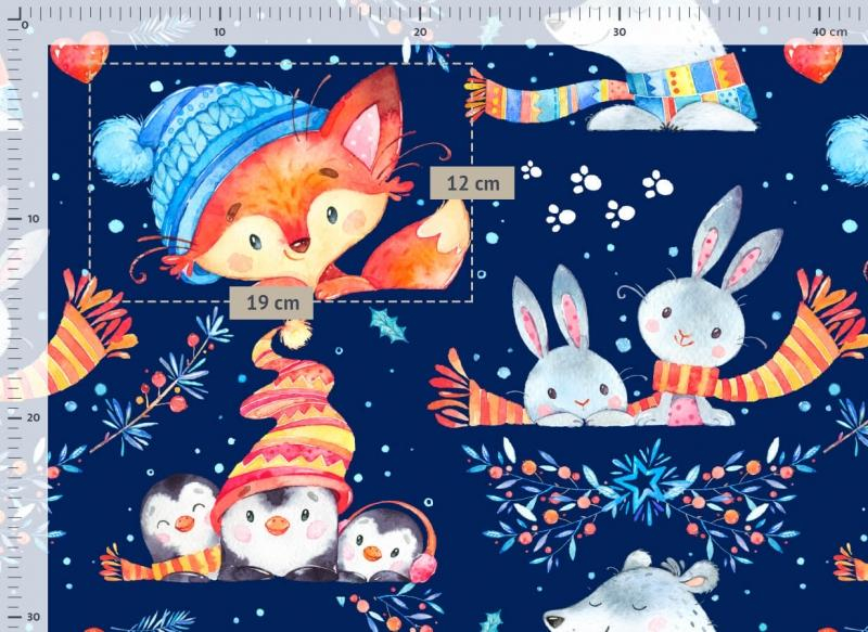 ds78740845_detsky_fusak_maxi_premium_winter_friends_granatovy_110x50cm_1