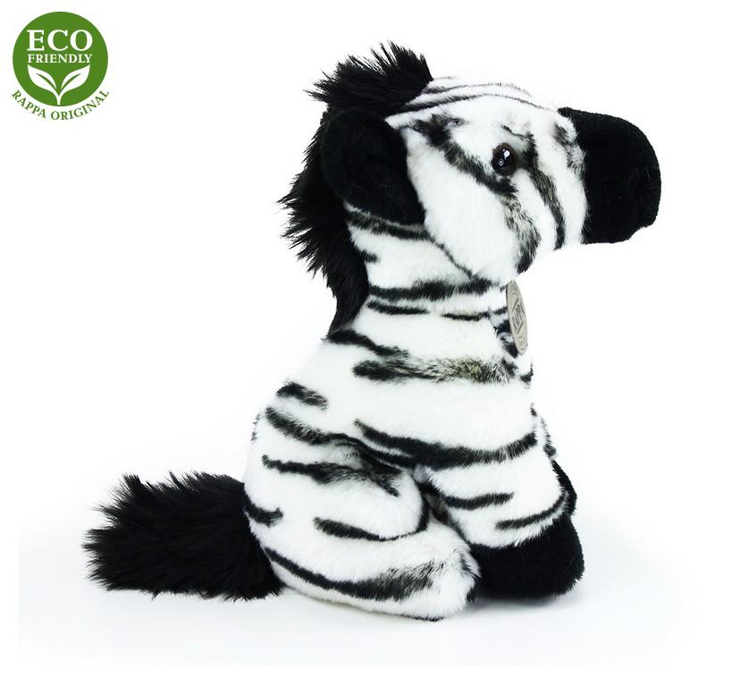 Plyšová zebra sedící 18 cm ECO-FRIENDLY