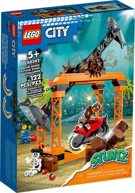 LEGO CITY Žraločí kaskadérská výzva 60342 STAVEBNICE