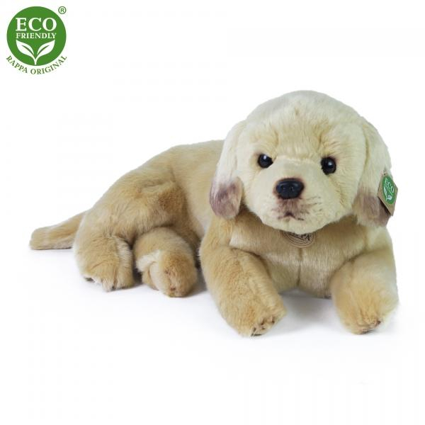 Plyšový pes labrador ležící 38 cm ECO-FRIENDLY